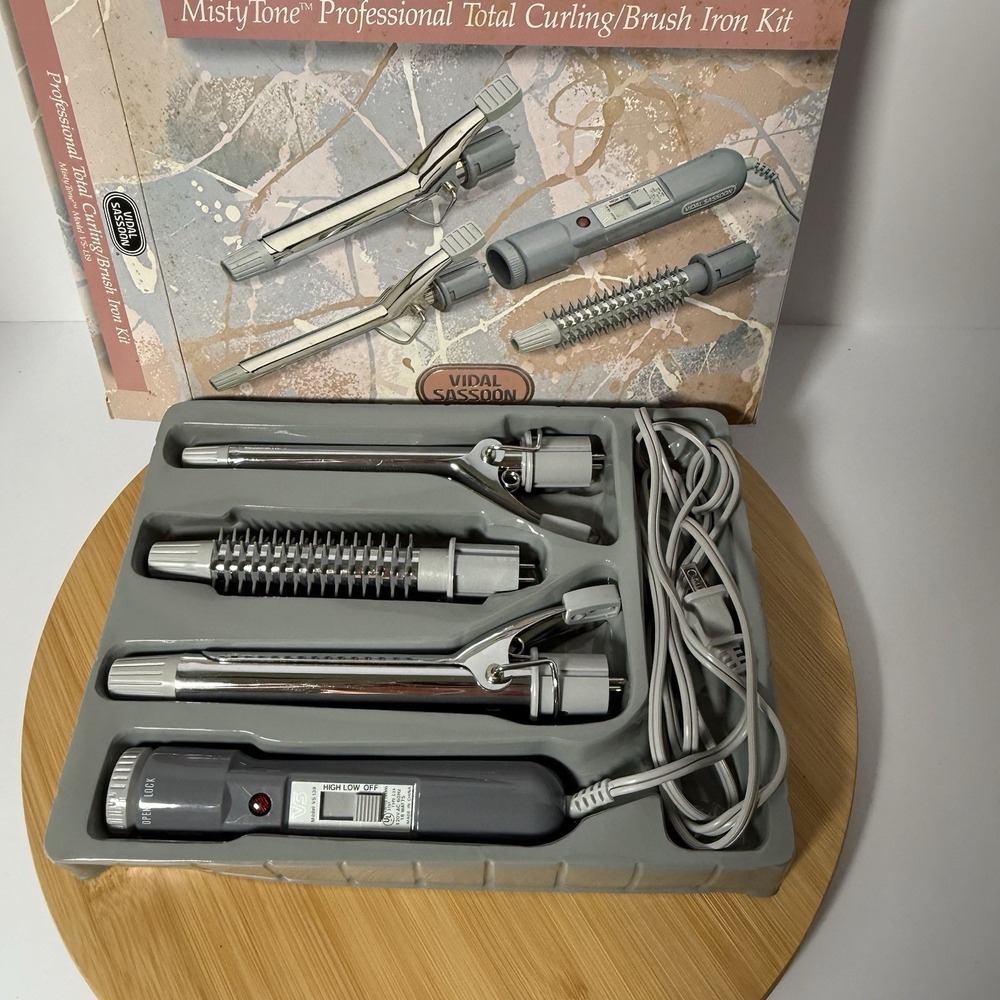 Vintage Vidal Sassoon Misty Tone VS 139  Dual Curling Brush Iron System